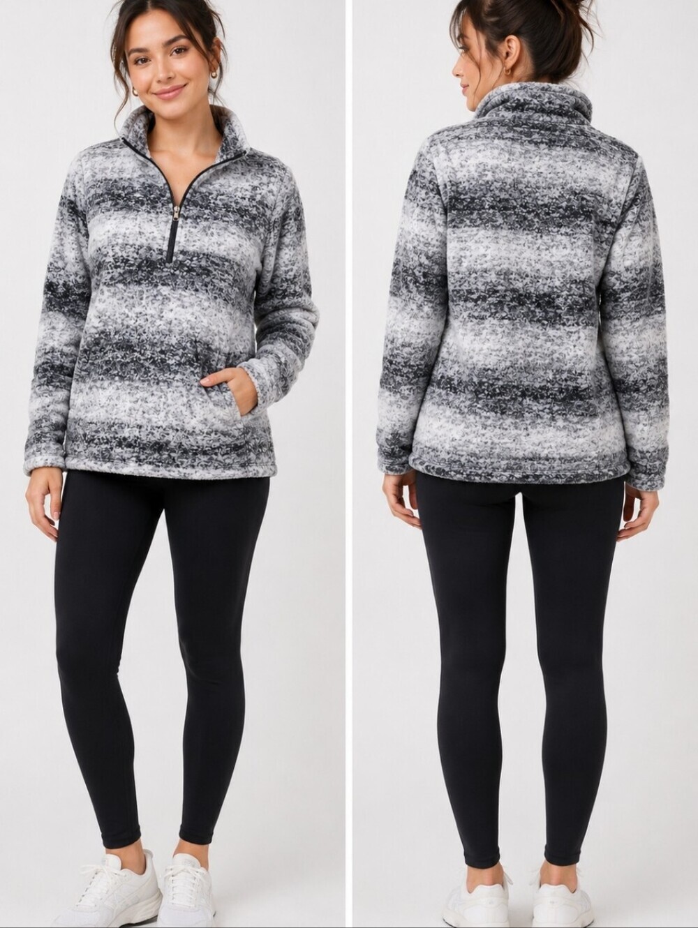 Lands’ End Cozy Quarter Zip Fleece – Size S – EUC Gorpcore Travel - Picture 1 of 4
